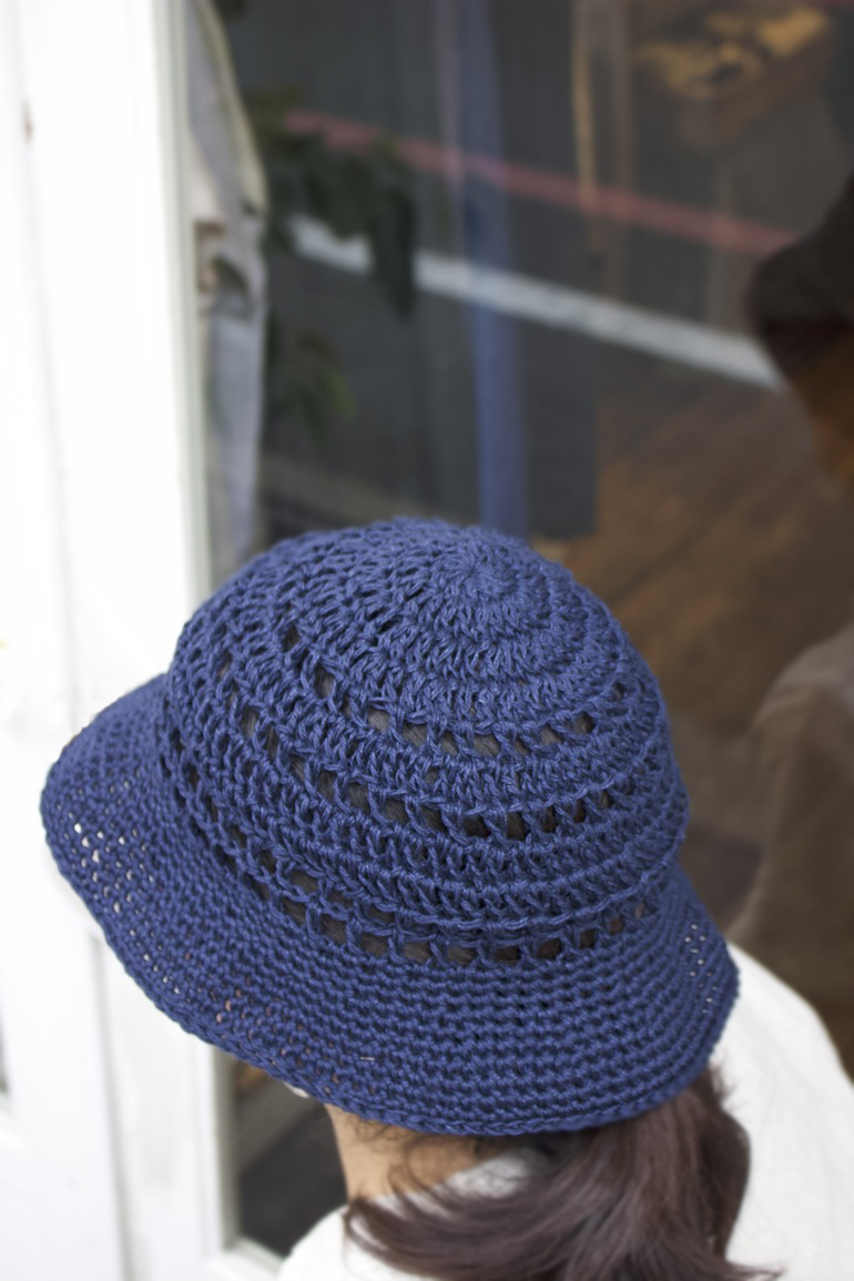 リネン糸と帽子１編図セット